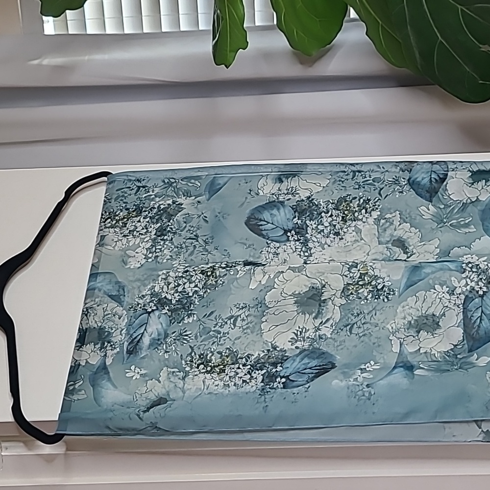 Floral Print Scarf, one-size Floral Multicolor Boho Fabric Polyester